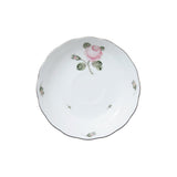 Vienna Rose Grande Tea Saucer Hand Painted Platinum Rim 15.5 Cm