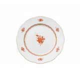 Apponyi Rust Dinner Plate Hand Painted 24K Gold Rim 28 Cm