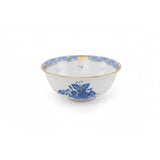 Apponyi Blue Katori Bowl Hand Painted 24K Gold Accents 11 cm