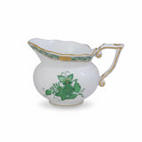 Apponyi Green Creamer Hand Painted 24K Gold Accents