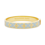 Agama Sparkle Forget Me Not & Clear Golden Hinged Bangle