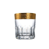 Romantic Crystal DOF Tumbler Whisky 300ml with 24K Gold Accent