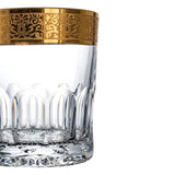 Romantic Crystal DOF Tumbler Whisky 300ml with 24K Gold Accent