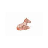 Horse Figurine Hand Painted 24K Gold Accents