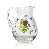 Clear Floral Pitcher