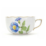 Gustave Morning Glory Tea Cup Hand Painted 24K Gold Accents 200 ml