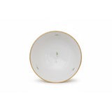 Purple Garland Cornflowers Katori Bowl Hand Painted 24K Gold Rim 11 cm