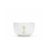 Yellow Tulip Tea Cup Hand Painted 24K Gold Accents 200 ml