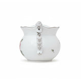 Vienna Rose Grande Creamer Hand Painted Platinum Accents