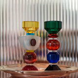 India Hand Cut Crystal Candle Holder