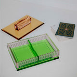 Favoured Crystal Card Box with 2 Decks of Cards