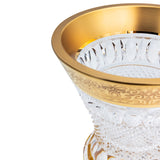 Felicia Romantic Vase Footed 35Cm Gold Finish
