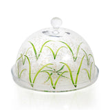 Lilly Of The Valley Large Cake Clear Stand With Cover