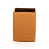 Leather Woven Waste Bin