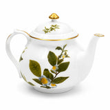 Makaibari Design 21 Piece Tea Set with Dessert/Side Plates with 24K Gold Accents