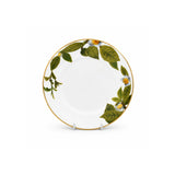Makaibari Design 21 Piece Tea Set with Dessert/Side Plates with 24K Gold Accents