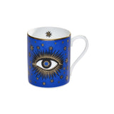 Evil Eye Blue & Gold Mug