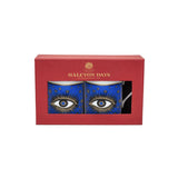 Evil Eye Blue & Gold Mug Set of 2