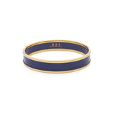 Navy & Gold Plated Bangle 1cm Medium