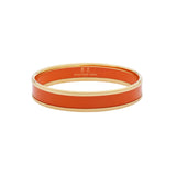 Orange & Gold Plated Bangle 1cm Medium