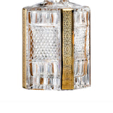 Felicia Romantic Crytal Whisky Decanter 800ml with 24k Gold Accents
