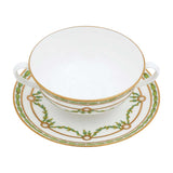 Green Garland Soup Cup & Saucer