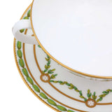 Green Garland Soup Cup & Saucer