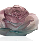 Rose Passion Green & Pink  Crystal Flower