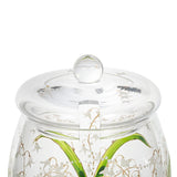 Lilly Of The Valley Clear Jam Pot