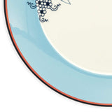 Bloomy Blue Grape Wine Dinner Plate