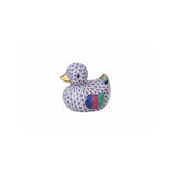 Duck Figurine Hand Painted 24K Gold Accents