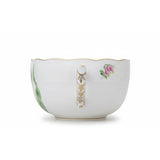 Purple Parrot Tulip Tea Cup Hand Painted 24K Gold Accents 200 ml
