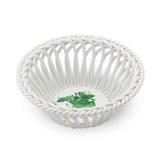 Chinese Bouquet Apponyi Green Round Basket