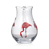 Flamingo Clear Crystal Jug