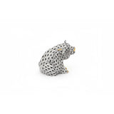 Panda Figurine Hand Painted 24K Gold Accents