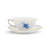 Chinese Bouquet Apponyi Blue Tea Cup