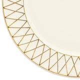 Babos White And Gold Serving Plate