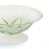 Hand Painted Crystal Footed Bowl