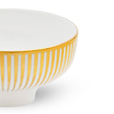 Lustre Stripped Dessert Bowl