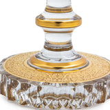 Felicia Romantic Vase Footed 35Cm Gold Finish