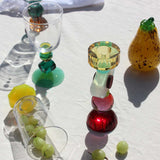 India Hand Cut Crystal Candle Holder