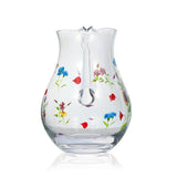 Clear Floral Pitcher