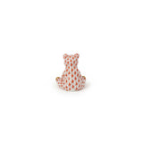 Baby Bear Sitting Figurine Hand Painted 24K Gold Accents
