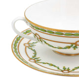 Green Garland Soup Cup & Saucer