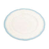 Pale Blue Border Audley Scalloped Side Plate - 8"