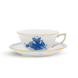 Chinese Bouquet Apponyi Blue Tea Cup