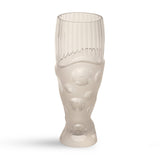 Cut Grooves Lens Clear Vase