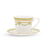 Green Garland Tall Tea Cup