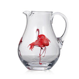 Flamingo Clear Crystal Jug