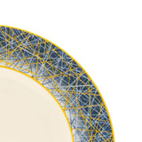 Abstract Border Dessert Plate